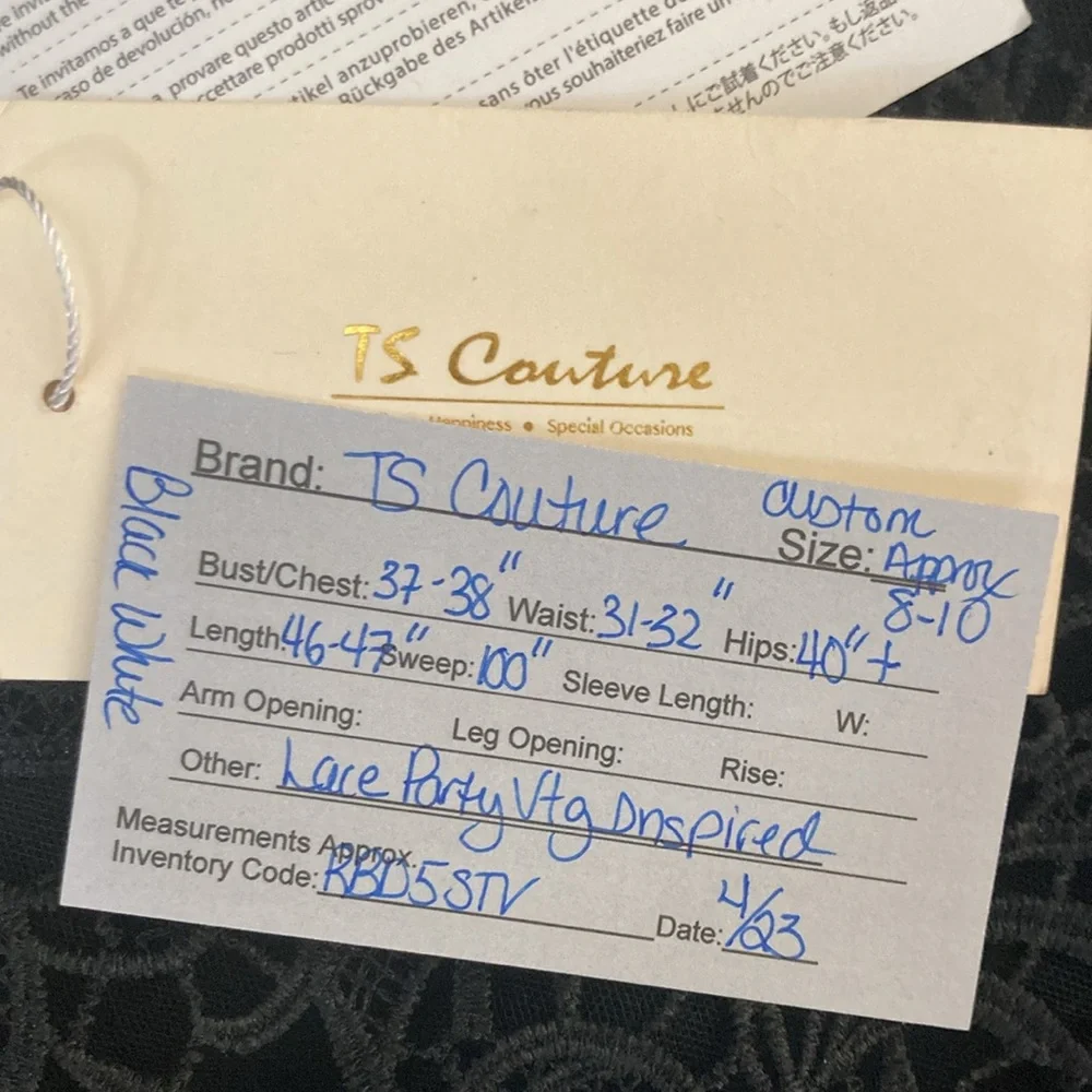 Vtg Inspired  NWT 50s Rockabilly Lace prom party dress lace over satin tulle - Picture 10 of 10